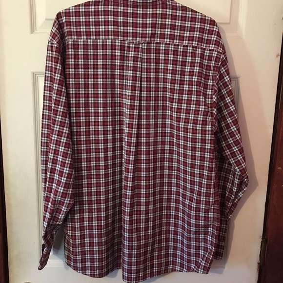 Nob Hill Red & Black Plaid Button Down Shirt Sz L - Picture 8 of 12